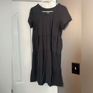 Time and tru tierd dress gray size medium